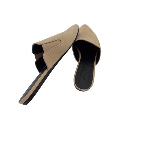 Jenni Kayne Oiled Leather Mule Brown Pointed Toe 41 NWT - Picture 5 of 6